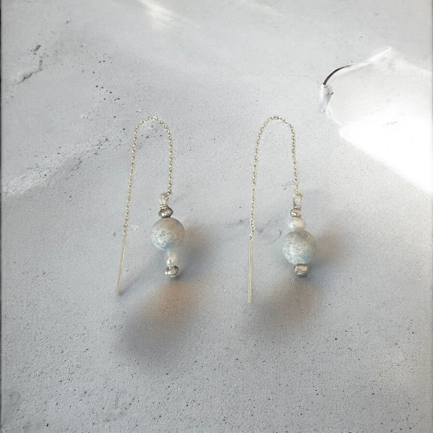 Blue Jasper Drop Earrings