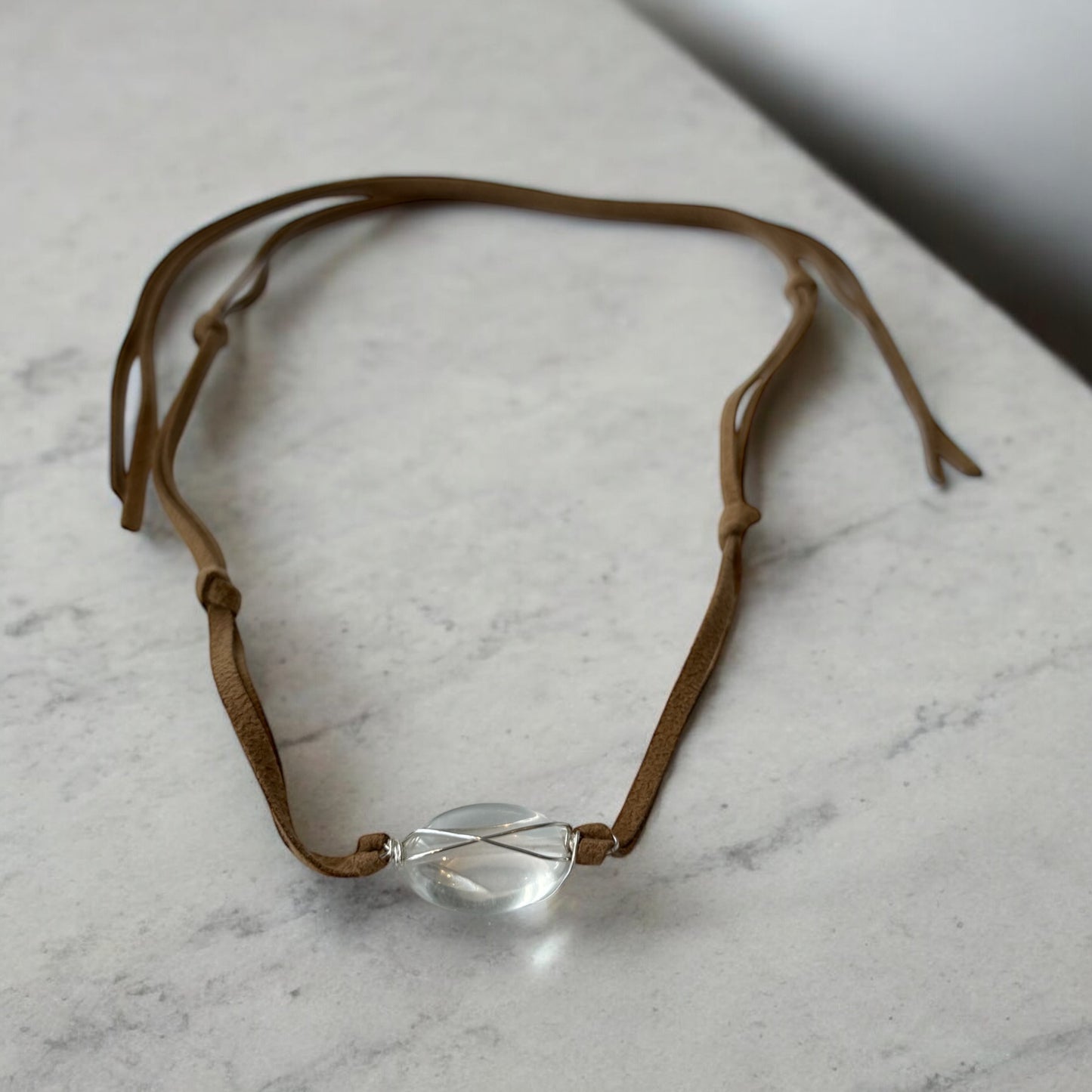 Clear Rock Crystal Necklace