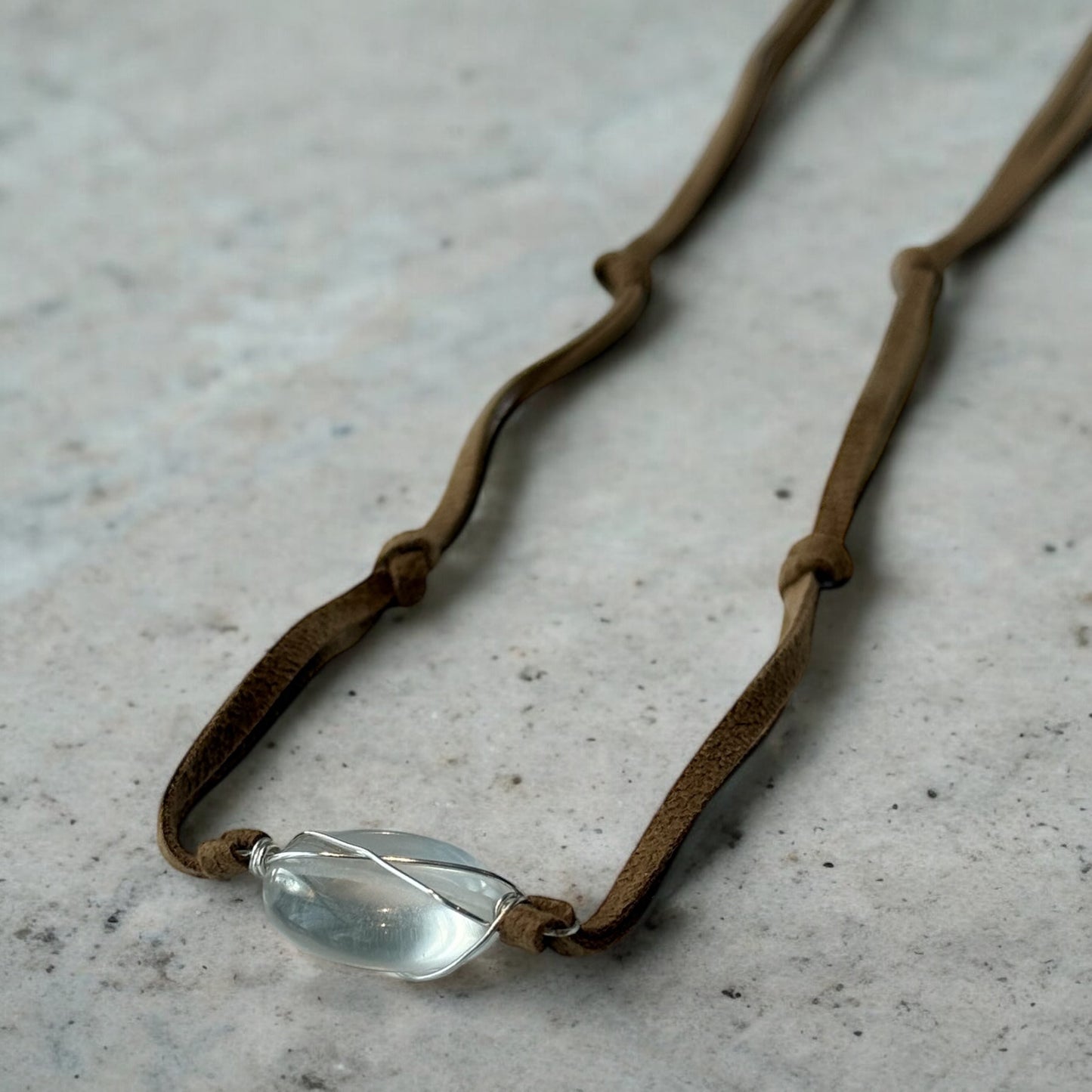 Clear Rock Crystal Necklace