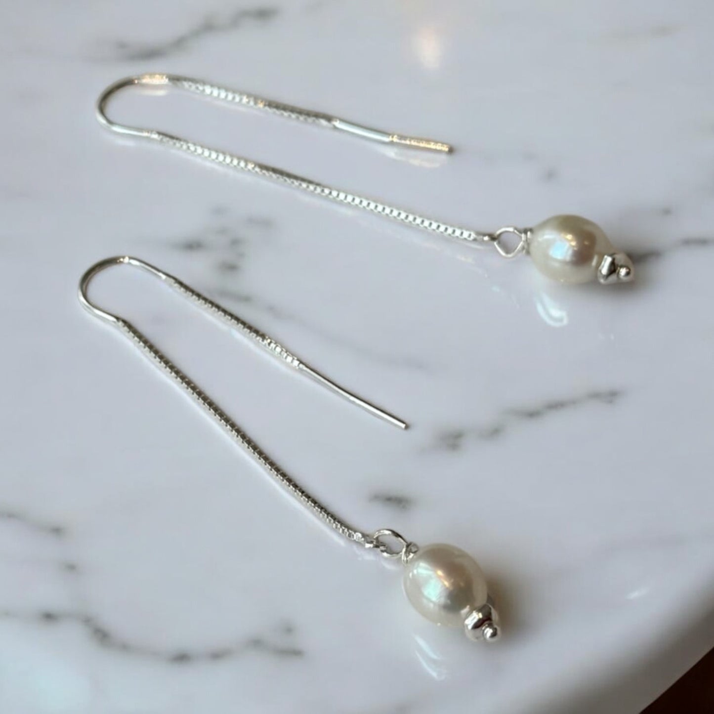 Drop Pearl Earrings