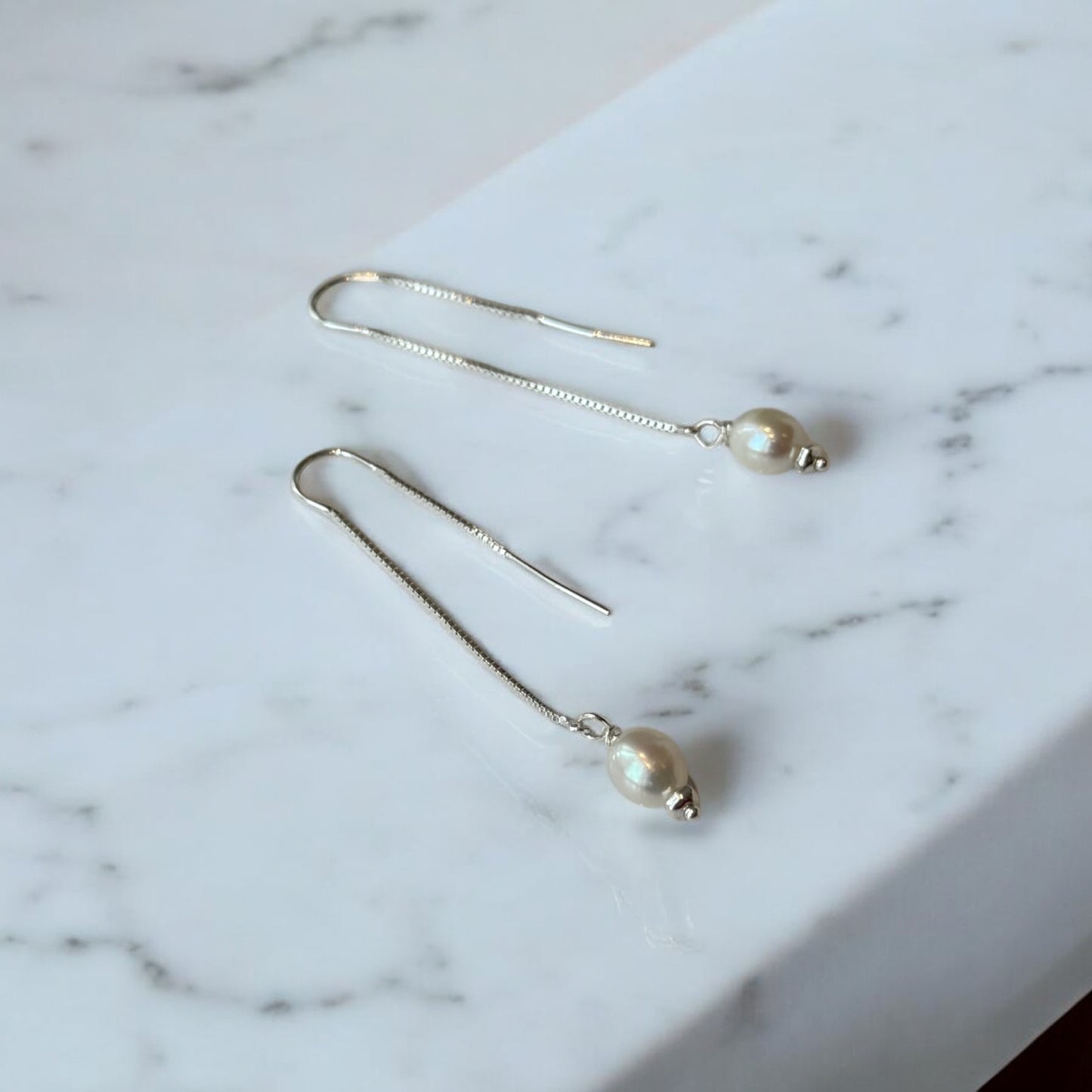 Drop Pearl Earrings