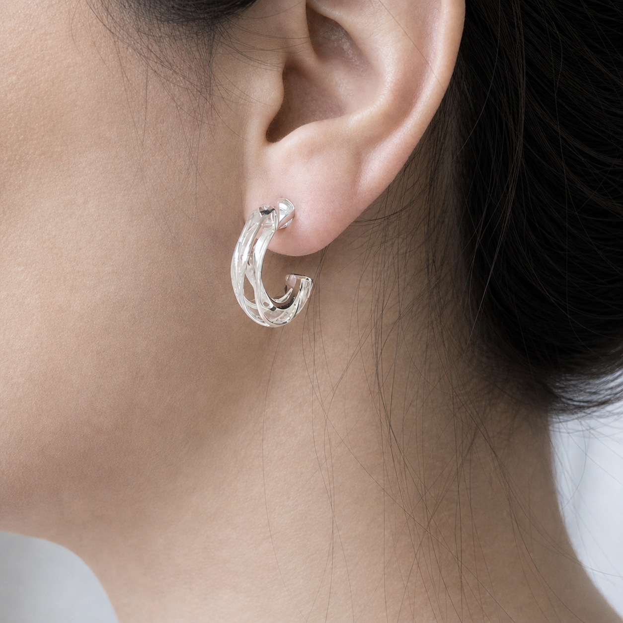 Flow Hoop Earrings