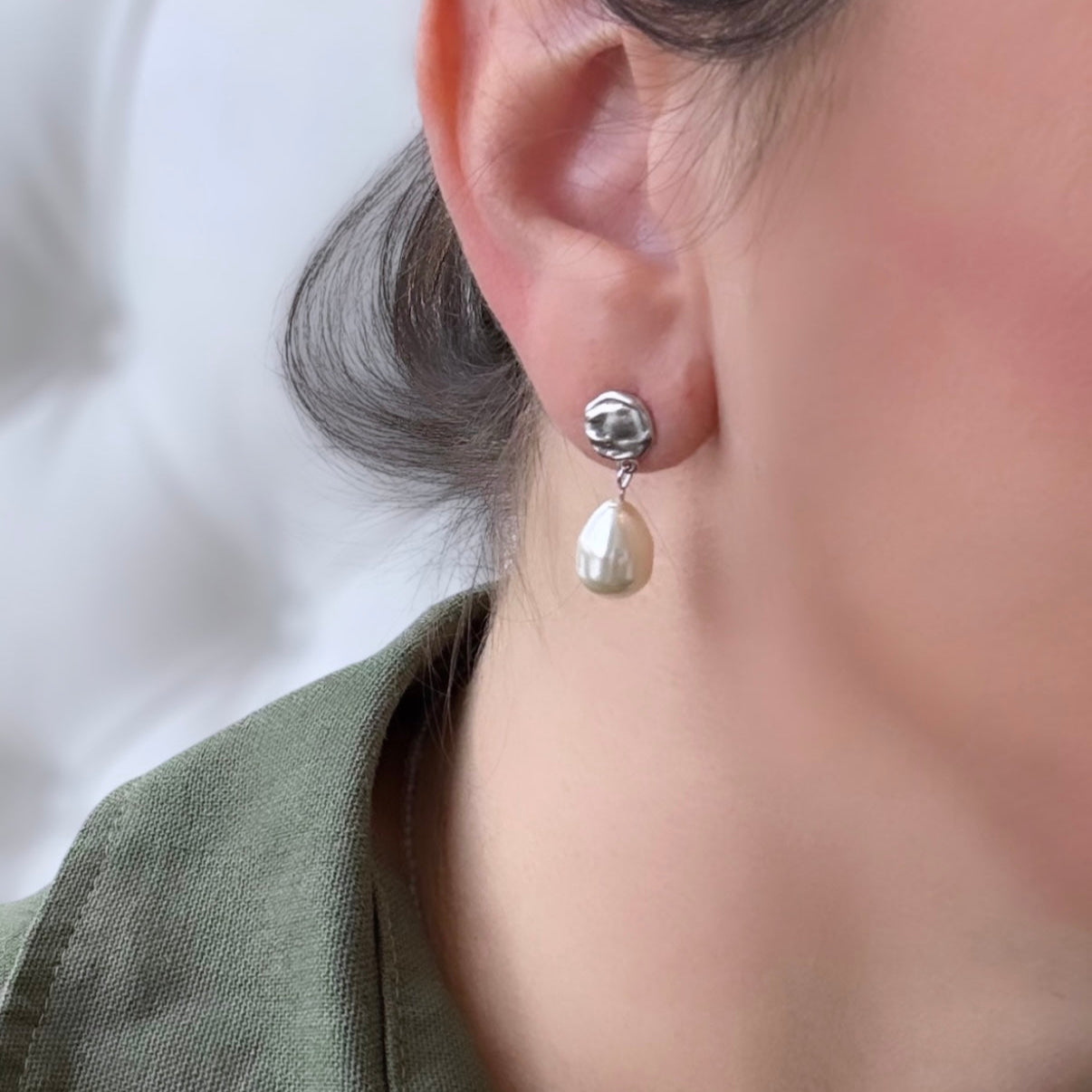 Silver Drop Earrings