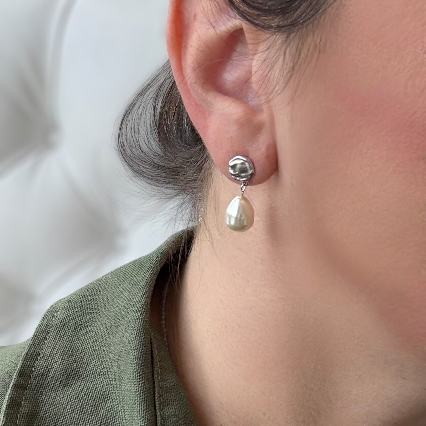 Silver Drop Earrings
