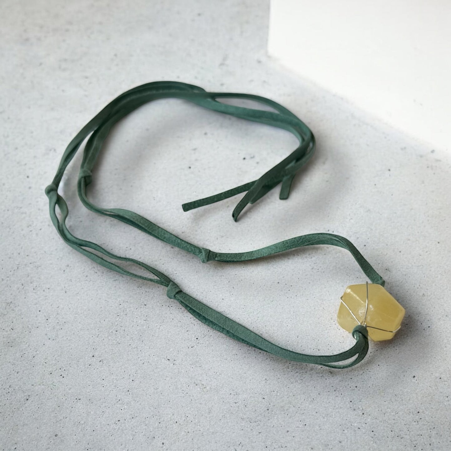 Yellow Jade Necklace