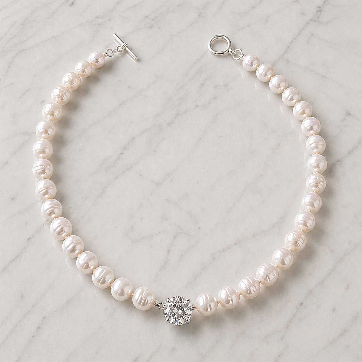 Cannes Pearl Necklace