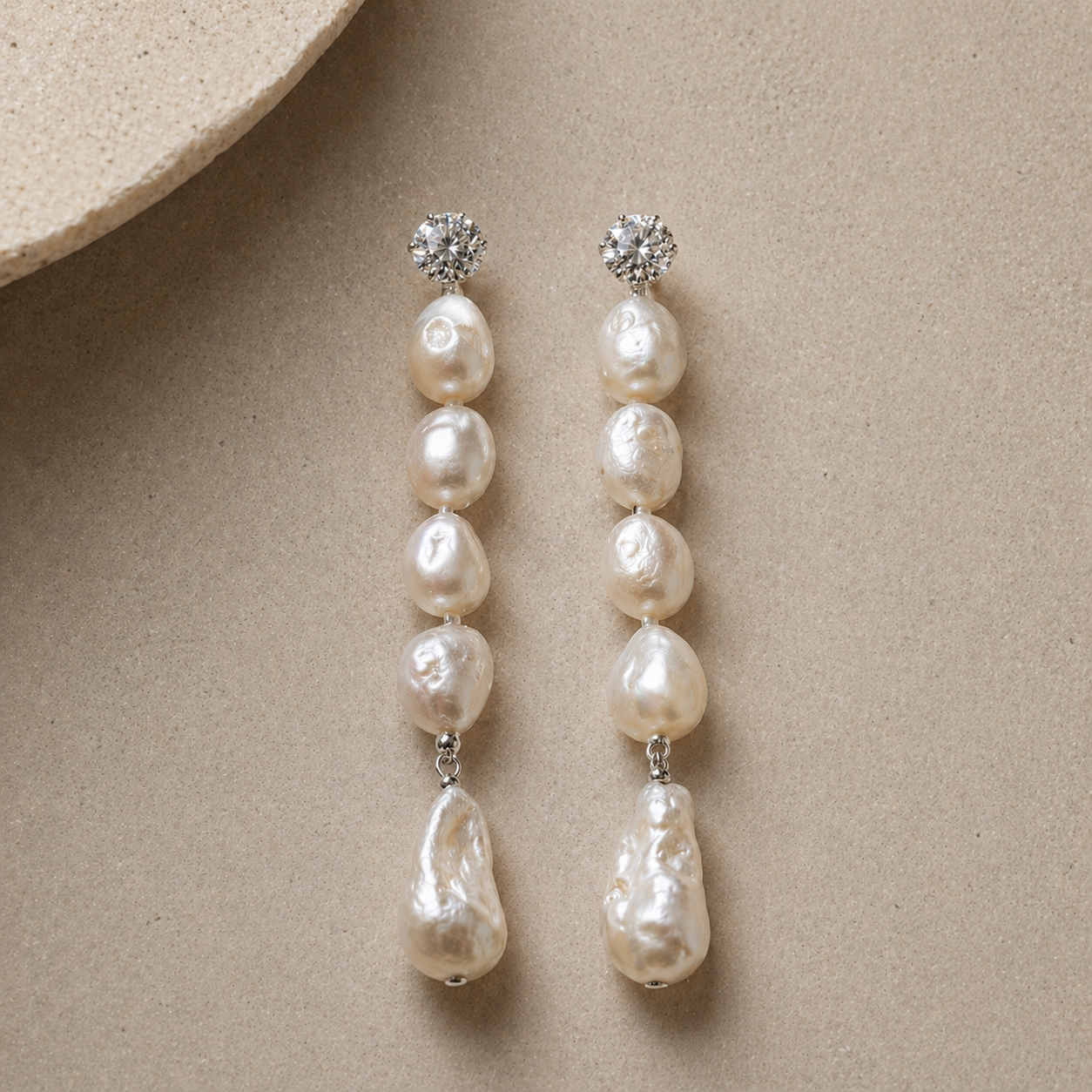 Celeste Pearl Drop Earrings