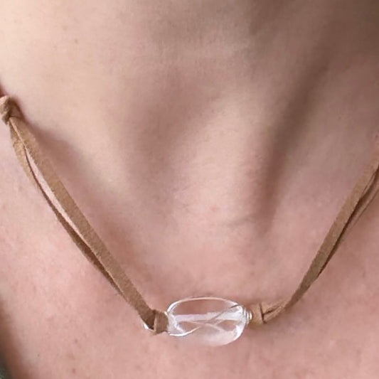 Clear Rock Crystal Necklace