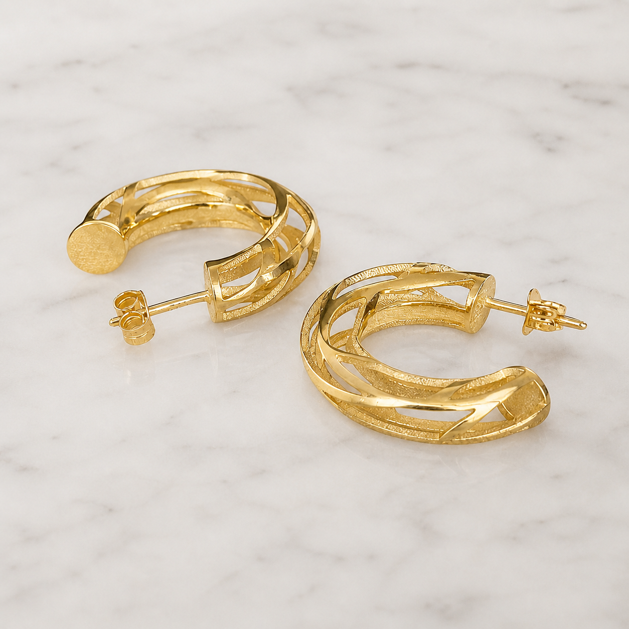 Flow Hoop Earrings