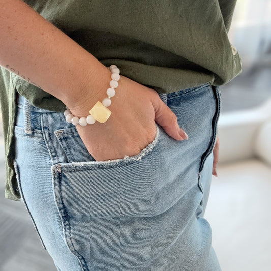 Howlite Beaded Bracelet